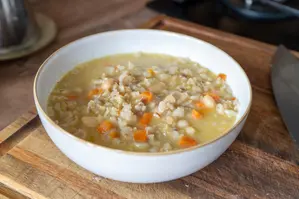 Bündner Gerstensuppe, a traditional Swiss dish or speciality