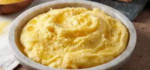 Polenta Ticinese, a traditional Swiss dish or speciality