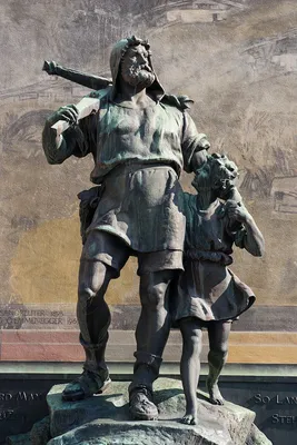 Illustration of the legendary Swiss figure William Tell