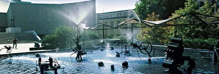 Modern thermal spa and outdoor pool in Switzerland