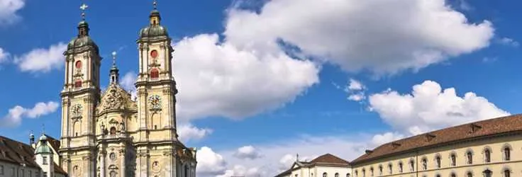 Historic monastery church in Switzerland
