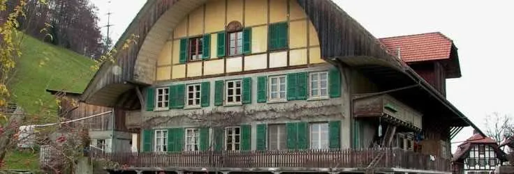 Traditional Emmental farmhouse in Switzerland